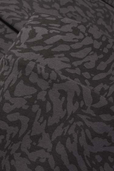 Dames - Basic legging - met patroon - zwart