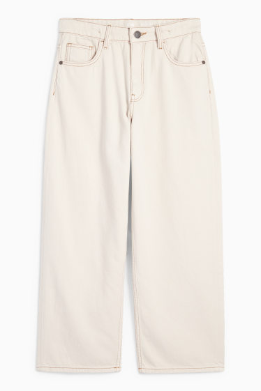 Kinderen: jongens - Baggy jeans - licht beige