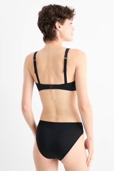 Women - Bikini bottoms - mid-rise waist - LYCRA® XTRA LIFE™ - black