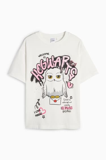 Kinderen: meisjes - Harry Potter - T-shirt - wit