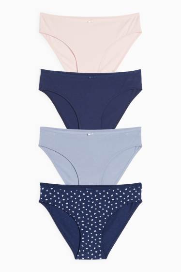 Damen - Multipack 4er - Slip - dunkelblau