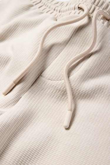 Hombre - Shorts deportivos - textura - beis