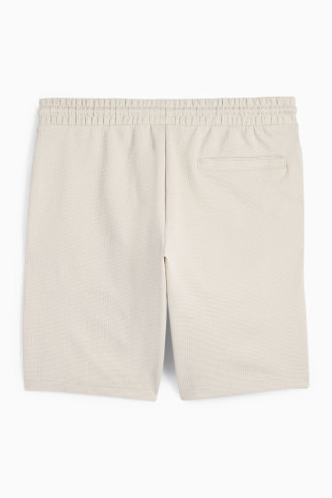 Hombre - Shorts deportivos - textura - beis