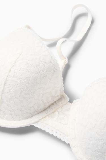 Dames - BH met beugels - DEMI - voorgevormd - wit