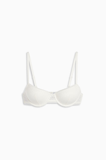 Dames - BH met beugels - DEMI - voorgevormd - wit