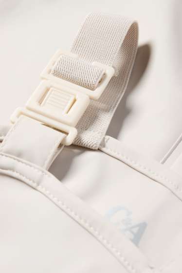 Baby: meisjes - Baby-regenbroek - waterdicht - licht beige