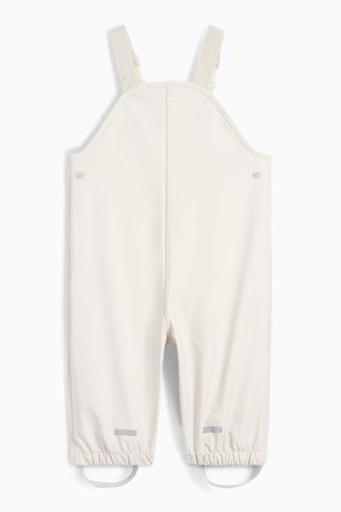 Baby: meisjes - Baby-regenbroek - waterdicht - licht beige