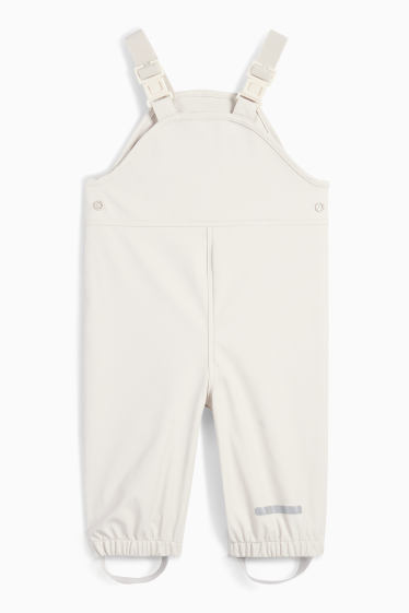 Baby: meisjes - Baby-regenbroek - waterdicht - licht beige