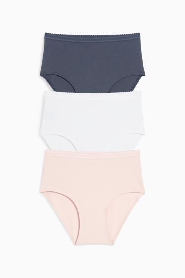 Damen - Multipack 3er - Slip - rosa