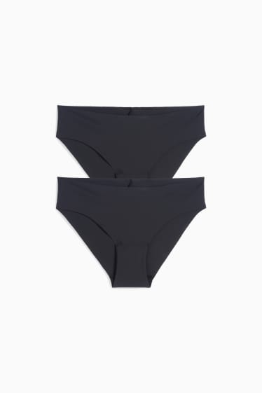 Damen - Multipack 2er - Slip - schwarz