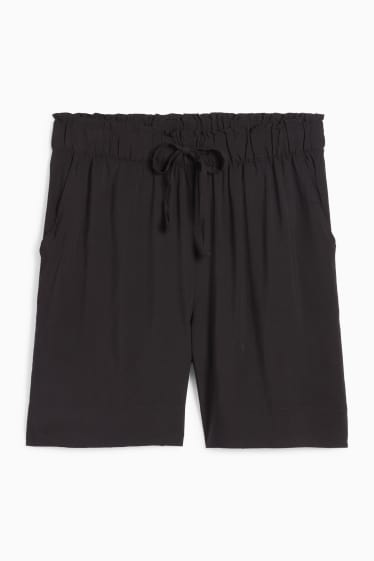 Damen - Shorts - High Waist - schwarz