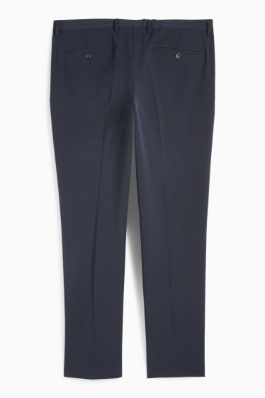 Herren - Anzughose - Body Fit - Flex - LYCRA® - gestreift - dunkelblau