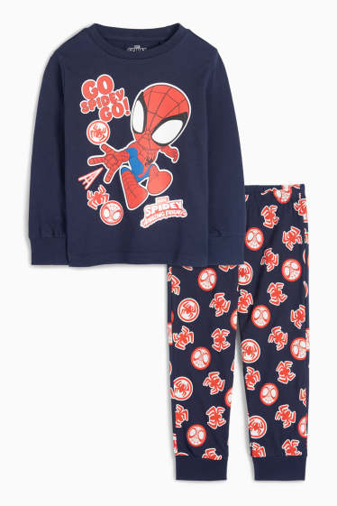 Kinder Buben - Spidey und seine Super-Freunde - Pyjama - 2 teilig - dunkelblau