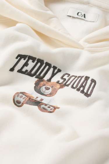 Femmes - Ours - sweat à capuche - blanc crème