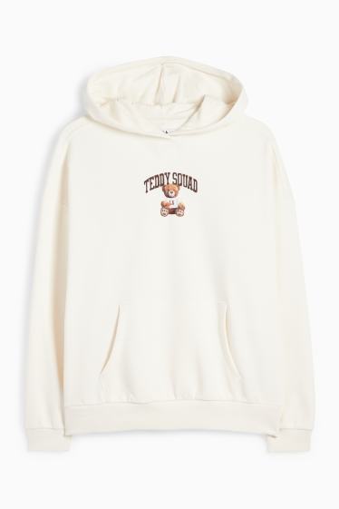 Femmes - Ours - sweat à capuche - blanc crème