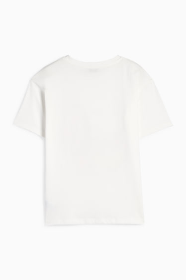 Kinder Mädchen - Eis und Donut - Kurzarmshirt - weiss