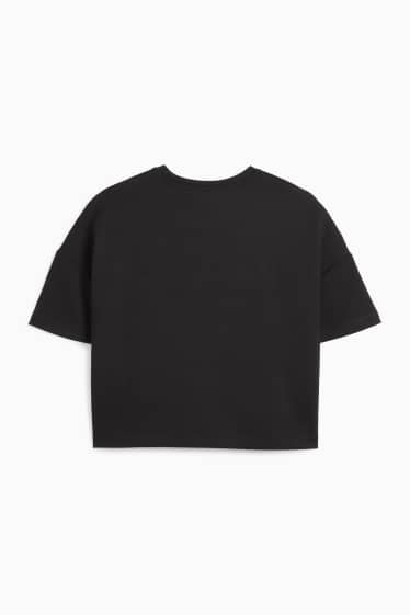 Dámské - Tričko - relaxed fit - černá