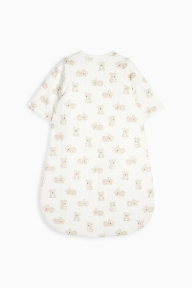 Baby Jungen - Koala - Baby-Schlafsack - 0-6 Monate - cremeweiss