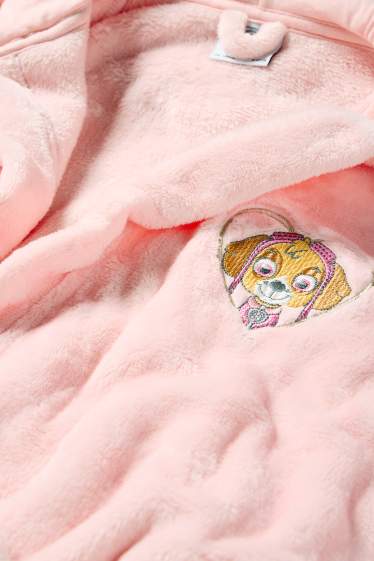 Kinderen: meisjes - PAW Patrol - Skye - badjas met capuchon - fuchsiarood