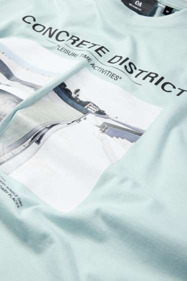 Men - T-shirt - relaxed fit - mint green
