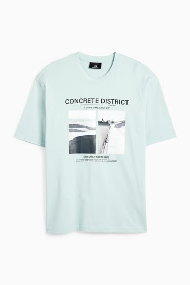 Men - T-shirt - relaxed fit - mint green