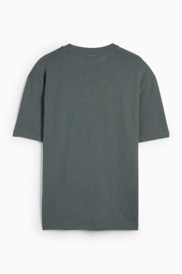 Heren - T-shirt - relaxed fit - groen