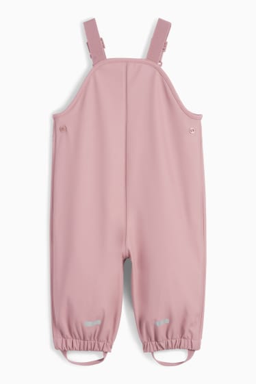 Baby: meisjes - Baby-regenbroek - waterdicht - roze
