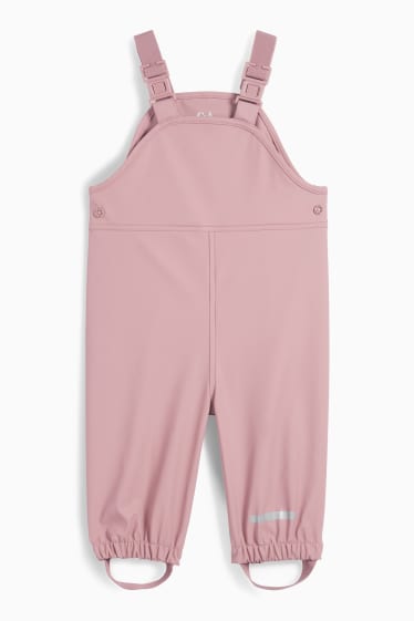 Baby: meisjes - Baby-regenbroek - waterdicht - roze