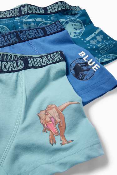 Kinder Jungen - Multipack 3er - Jurassic World - Boxershorts - dunkelblau