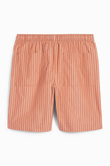 Herren - Shorts - gestreift - braun
