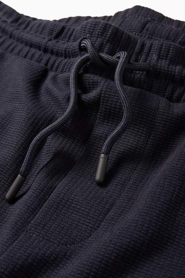 Herren - Sweatshorts - strukturiert - dunkelblau
