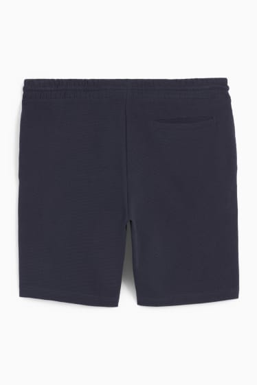 Herren - Sweatshorts - strukturiert - dunkelblau