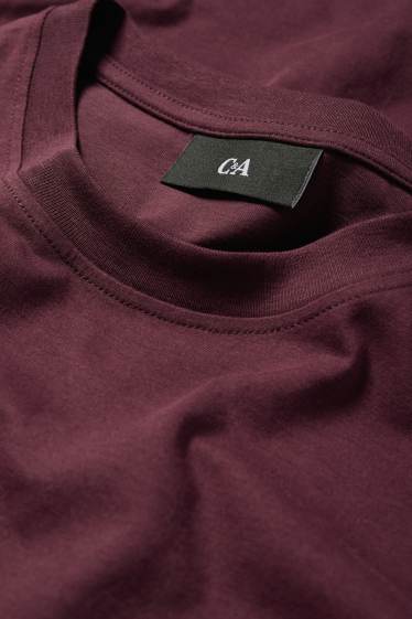 Herren - T-Shirt - Regular Fit - bordeaux