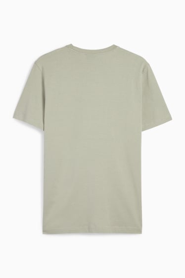 Pánské - Tričko - regular fit - světle zelená