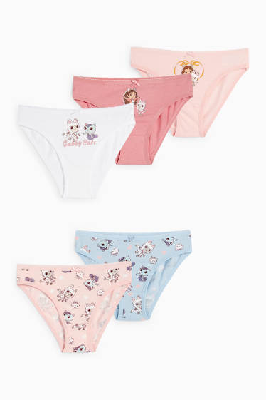 Kinder Mädchen - Multipack 5er - Gabby's Dollhouse - Slip - rosa
