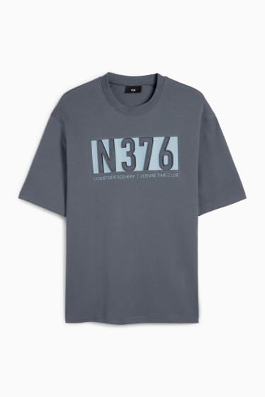 Herren - T-Shirt - Relaxed Fit - dunkelgrau