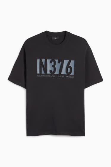 Herren - T-Shirt - Relaxed Fit - schwarz