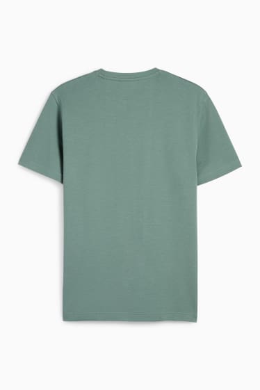 Heren - T-shirt - regular fit - groen