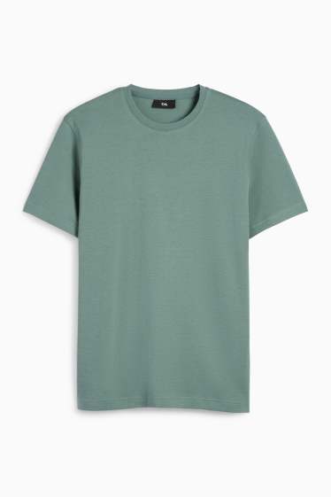 Heren - T-shirt - regular fit - groen