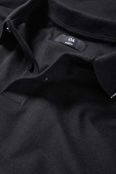 Herren - Poloshirt - schwarz