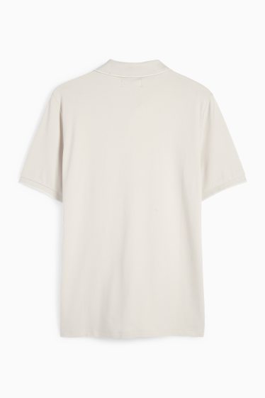 Herren - Poloshirt - hellbeige