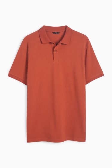 Heren - Poloshirt - roestbruin