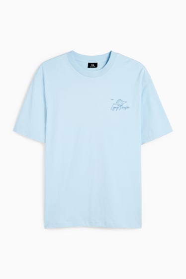 Men - T-shirt - relaxed fit - light blue