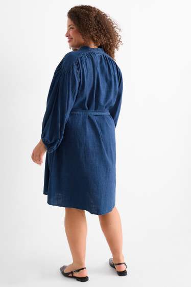 Donna - Vestito a blusa di jeans - jeans blu