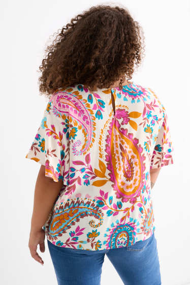Damen - Bluse - gemustert - bunt