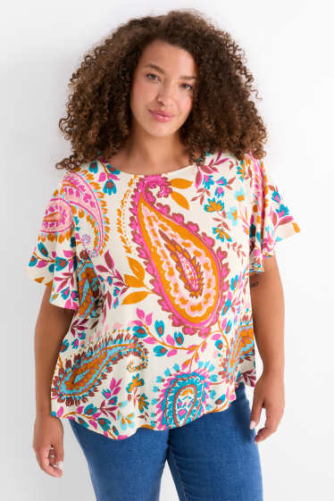 Damen - Bluse - gemustert - bunt