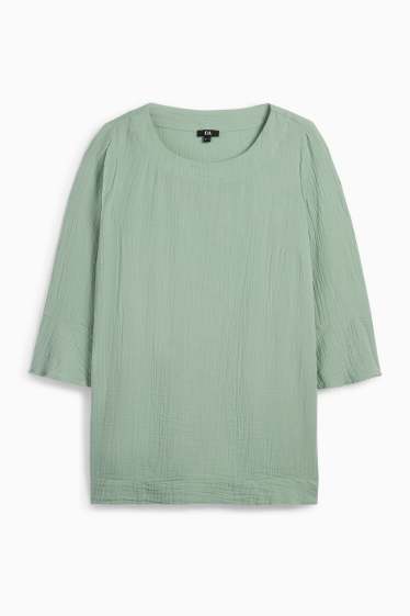 Women - Muslin blouse - green