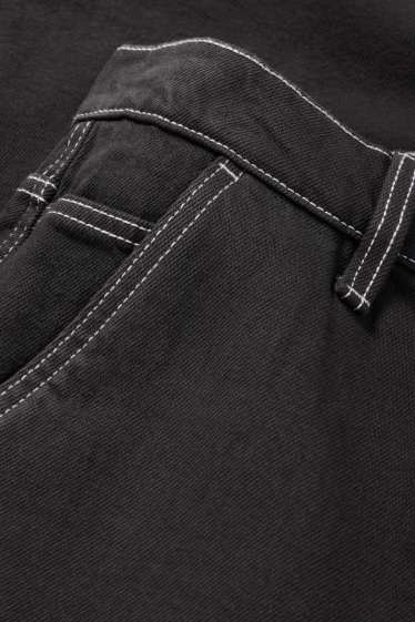Herren - Jeans-Bermudas - schwarz