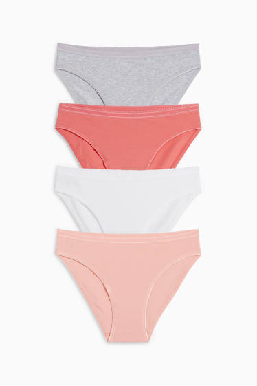 Damen - Multipack 4er - Slip - rosa