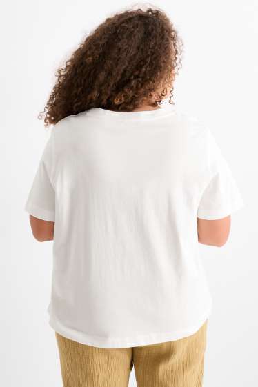 Women - T-shirt - regular fit - white
